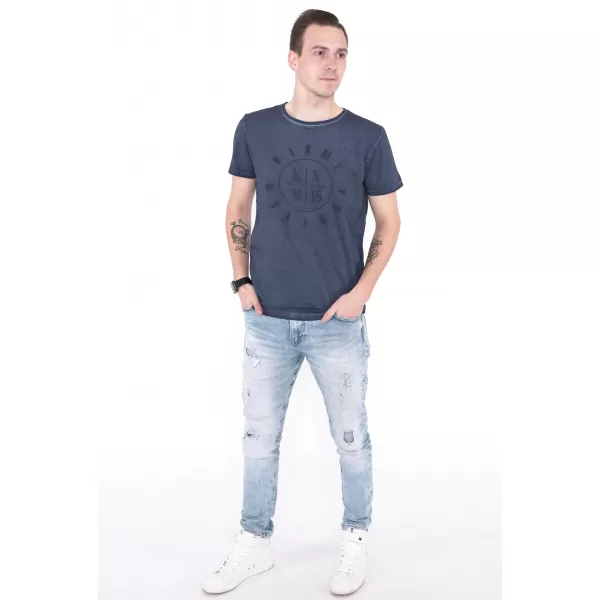  Herren-T-Shirt KIXMI NADIR DUNKELBLAU 