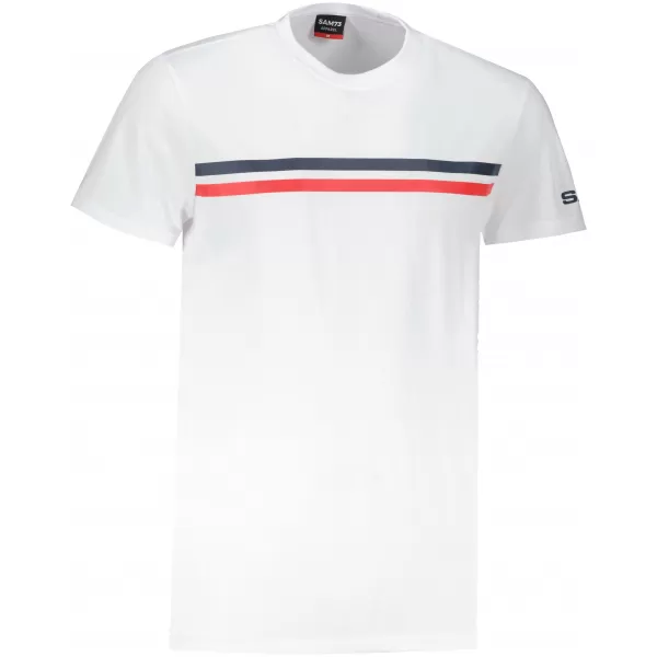  Herren t -Shirt mit kurzen Ärmeln SAM 73 LARRY MT 803 WEIß 