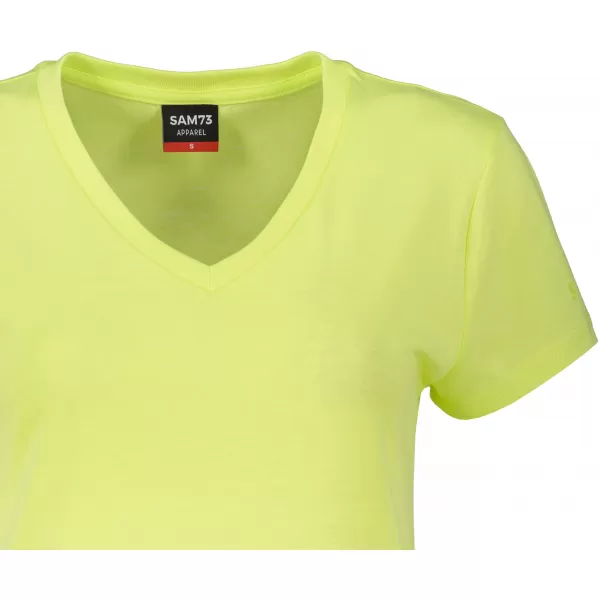  Damen-T-Shirt mit kurzen Ärmeln SAM 73 CLAUDIA WT 847 HELLGELB 