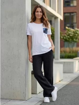 Damen-T-Shirt mit kurzen Ärmeln SAM 73 MARIE WT 848 WEIß
