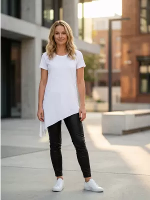 Damen-T-Shirt mit kurzen Ärmeln SAM 73 DOREEN WT 860 WEIß