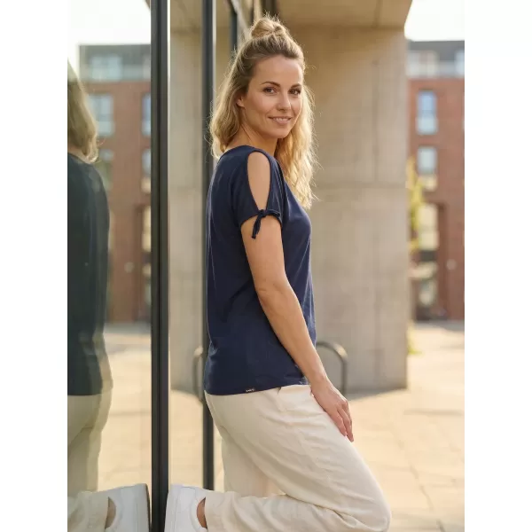  Damen-T-Shirt mit kurzen Ärmeln SAM 73 FELICIA WT 854 DUNKELBLAU 