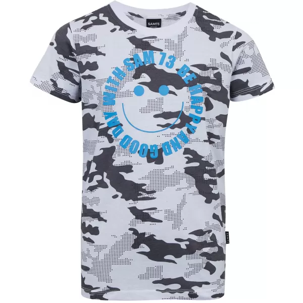  Jungen-T-Shirt mit kurzen Ärmeln SAM 73 KELVIN BT 560 WEIß 