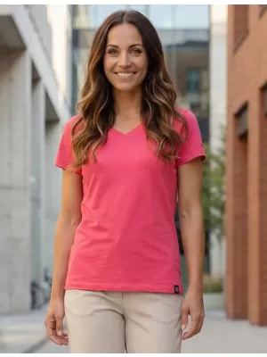 Damen-T-Shirt mit kurzen Ärmeln SAM 73 CLAUDIA WT 847 LEUCHTEND ROSA