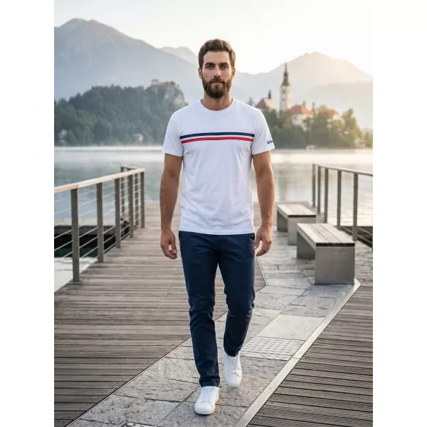  Herren t -Shirt mit kurzen Ärmeln SAM 73 LARRY MT 803 WEIß 