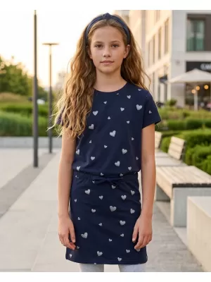 Mädchenkleid SAM 73 WELO GZ 538 DUNKELBLAU