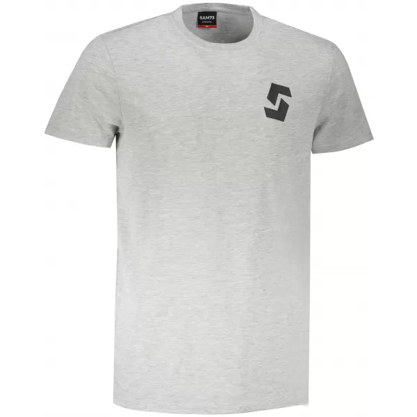  Herren-T-Shirt mit kurzen Ärmeln SAM 73 DOUGALL MT 801 HELLGRAU 