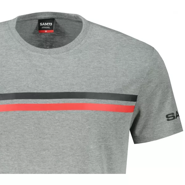  Herren-T-Shirt mit kurzen Ärmeln SAM 73 LARRY MT 803 GRAU 