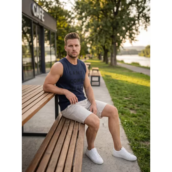  Herren-Tanktop SAM 73 EDGAR MT 787 DUNKELBLAU 