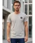 Herren-T-Shirt mit kurzen Ärmeln SAM 73 GIDEON MT 804 HELLGRAU