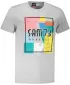 Herren-T-Shirt mit kurzen Ärmeln SAM 73 ELIJAH MT 789 HELLGRAU