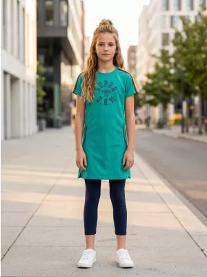 Mädchenkleid SAM 73 BELINDA GZ 536 TÜRKIS