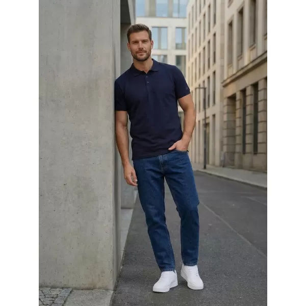  Herren-T-Shirt mit Kragen SAM 73 HENRY MT 788 DUNKELBLAU 