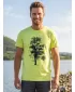 Herren-T-Shirt mit kurzen Ärmeln SAM 73 JAMES MT 790 HELLGELB