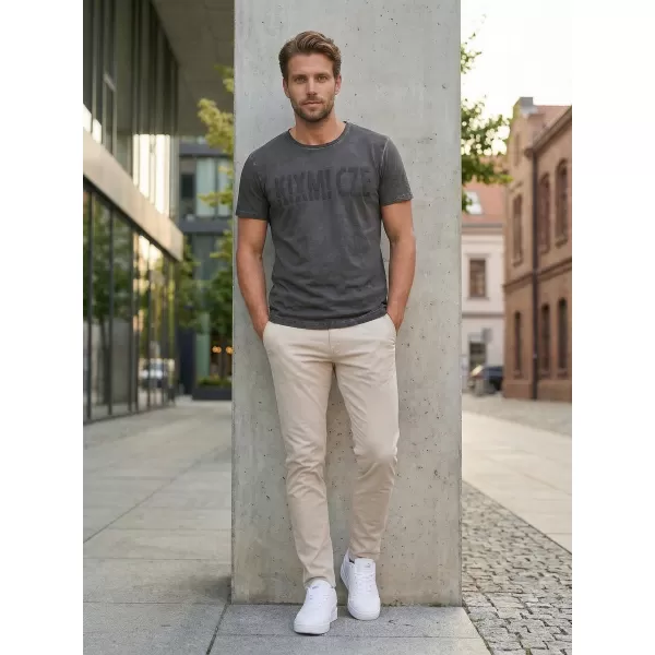  Herren-T-Shirt KIXMI NARSEY DUNKELGRAU 