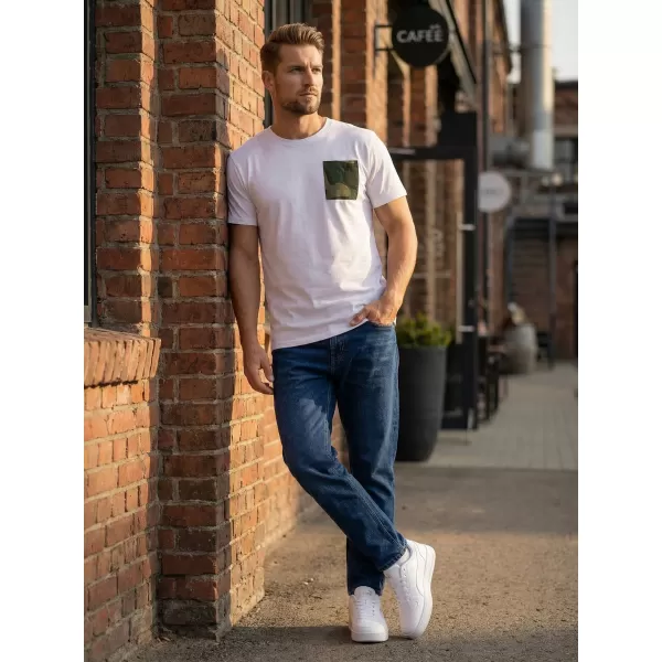  Herren-T-Shirt mit kurzen Ärmeln SAM 73 SEAN MT 796 WEIß 