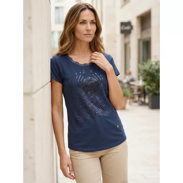  Damen-T-Shirt KIXMI NISSA DUNKELBLAU 