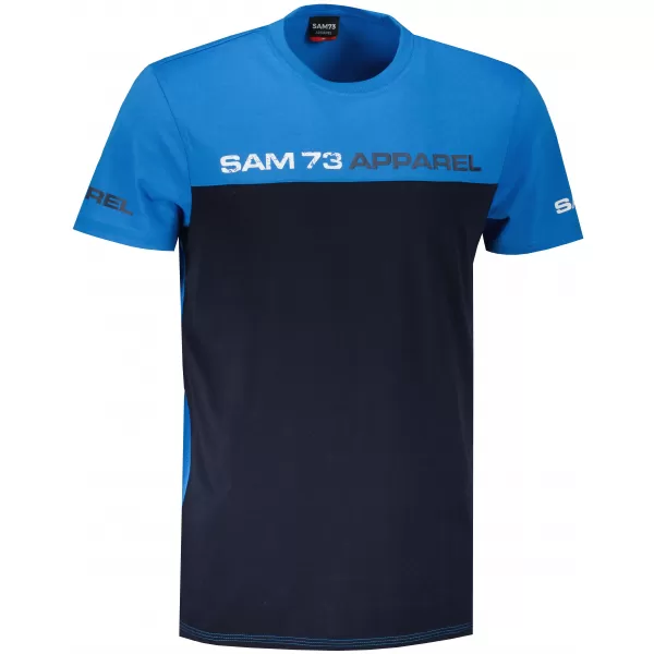  Herren t -Shirt mit kurzen Ärmeln SAM 73 MALCOLM MT 800 HELLBLAU 