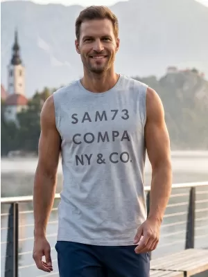 Herren-Tanktop SAM 73 EDGAR MT 787 HELLGRAU