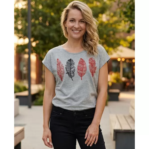  Frauen t -Shirt mit kurzen Ärmeln SAM 73 PENELOPE WT 861 GRAU 
