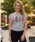 Frauen t -Shirt mit kurzen Ärmeln SAM 73 PENELOPE WT 861 GRAU
