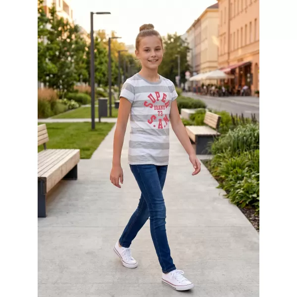  Mädchen-T-Shirt mit kurzen Ärmeln SAM 73 SIOBHAN GT 561 HELLGRAU 