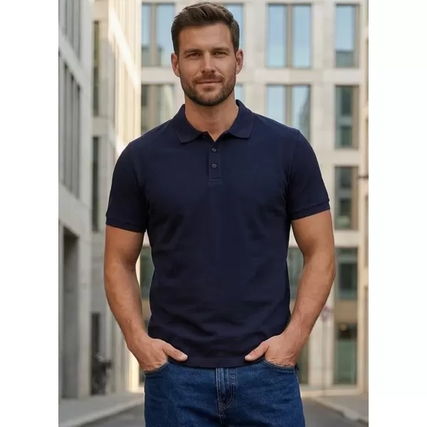  Herren-T-Shirt mit Kragen SAM 73 HENRY MT 788 DUNKELBLAU 