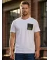 Herren-T-Shirt mit kurzen Ärmeln SAM 73 SEAN MT 796 WEIß