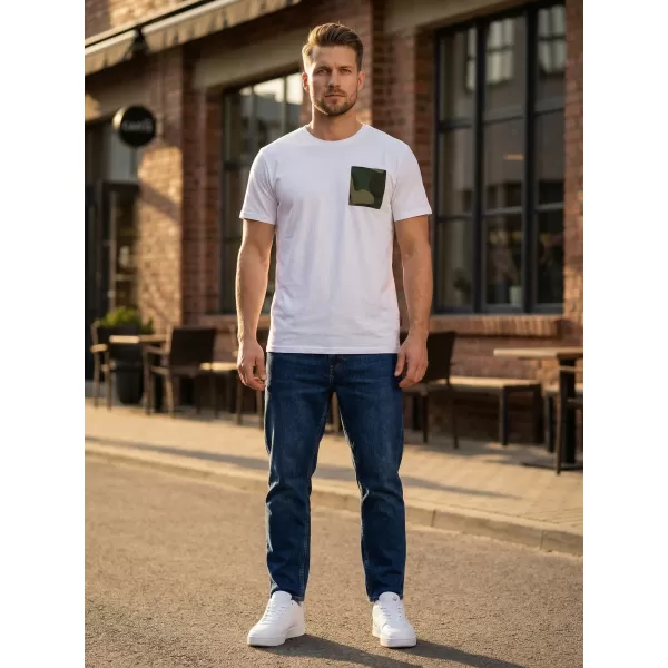  Herren-T-Shirt mit kurzen Ärmeln SAM 73 SEAN MT 796 WEIß 