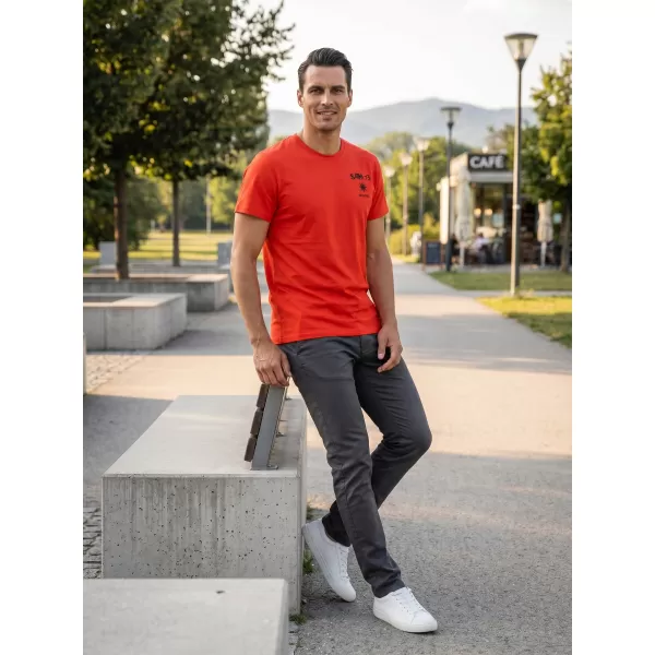  Herren-T-Shirt mit kurzen Ärmeln SAM 73 TERENCE MT 797 ROT 