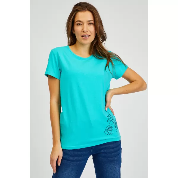  Damen-T-Shirt mit kurzen Ärmeln SAM 73 BETHANY WT 846 NEONGRÜN 