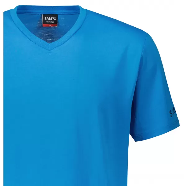  Herren-T-Shirt mit kurzen Ärmeln SAM 73 LEONARD MT 793 LEUCHTEND BLAU 