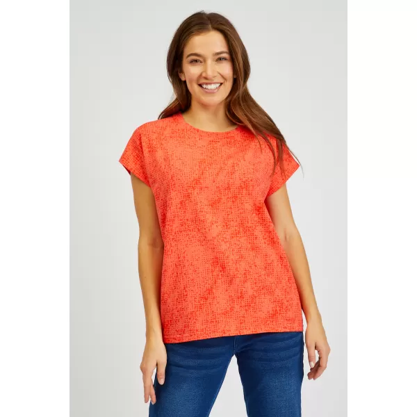  Damen-T-Shirt mit kurzen Ärmeln SAM 73 VERONICA WT 843 HELLORANGE 