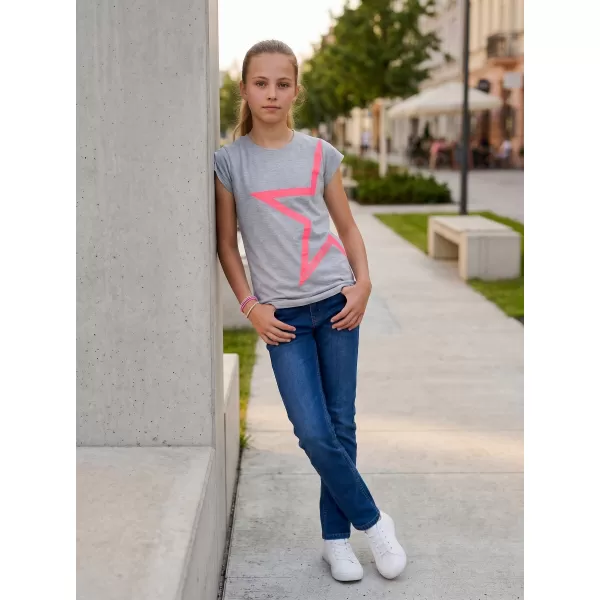  Mädchen-T-Shirt mit kurzen Ärmeln SAM 73 KATHERINE GT 559 HELLGRAU 