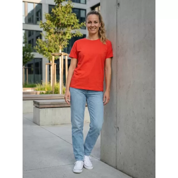  Damen-T-Shirt mit kurzen Ärmeln SAM 73 HALLE WT 880 ROT 