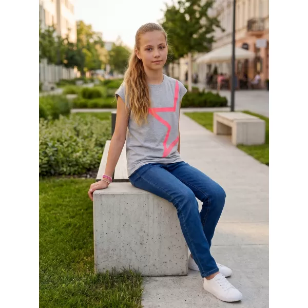  Mädchen-T-Shirt mit kurzen Ärmeln SAM 73 KATHERINE GT 559 HELLGRAU 