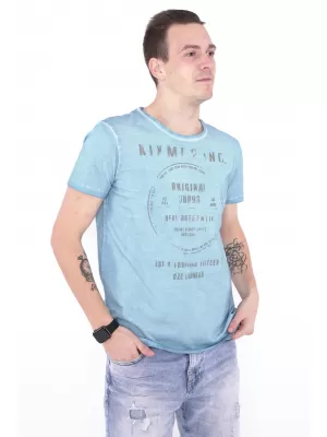 Herren-T-Shirt KIXMI NAVIN BLAU