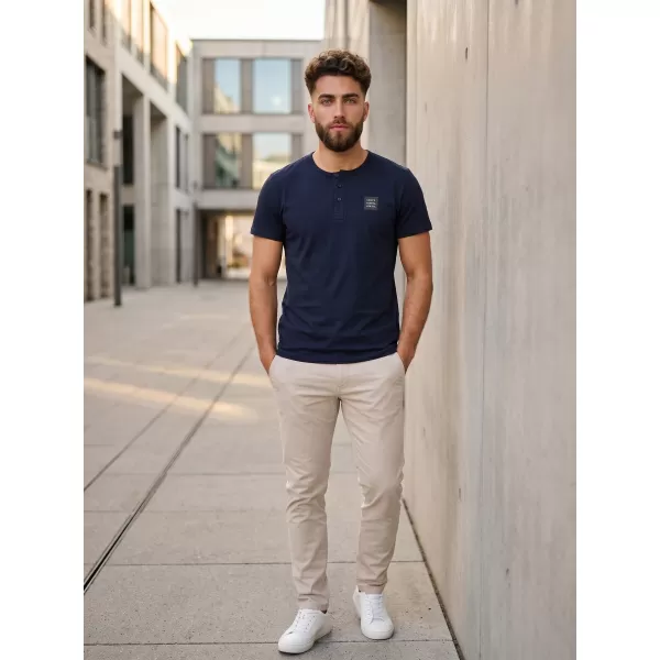  Herren-T-Shirt mit kurzen Ärmeln SAM 73 GIDEON MT 804 DUNKELBLAU 
