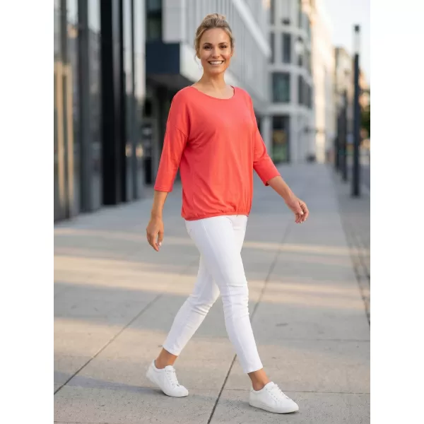 Damen-T-Shirt mit 3/4-Ärmeln SAM 73 GLADYS WT 865 LEUCHTEND ROSA 