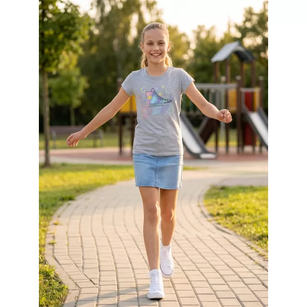  Mädchen-T-Shirt mit kurzen Ärmeln SAM 73 URSULA GT 563 HELLGRAU 