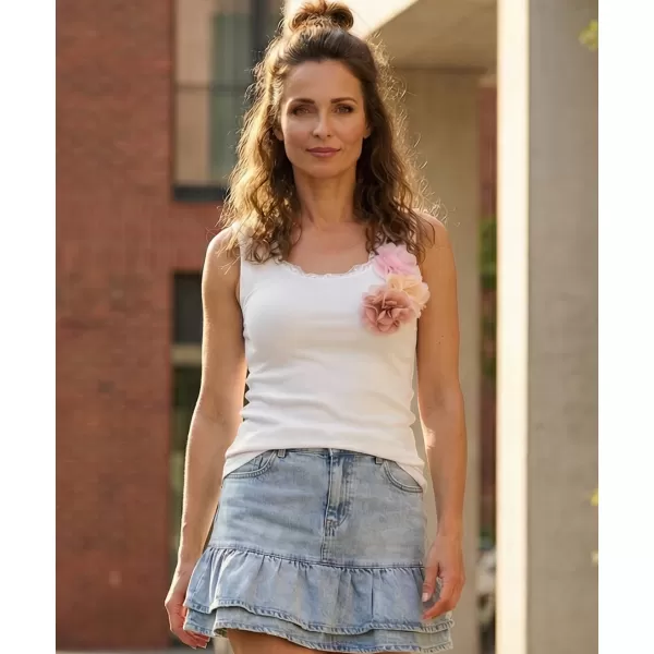  Damen-Tanktop KIXMI NAOMI WEIß 