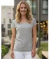 Damen-T-Shirt mit kurzen Ärmeln SAM 73 CINDY WT 859 HELLGRAU