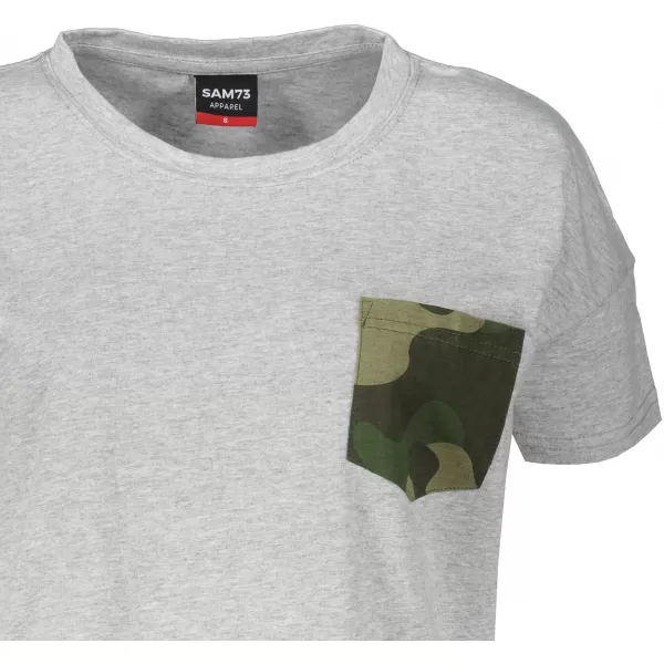  Damen-T-Shirt mit kurzen Ärmeln SAM 73 MARIE WT 848 HELLGRAU 