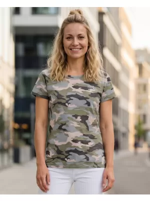 Damen-T-Shirt mit kurzen Ärmeln SAM 73 NORA WT 849 HELLGRAU