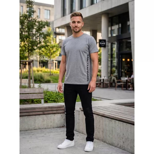  Herren-T-Shirt mit kurzen Ärmeln SAM 73 VINCENT MT 799 GRAU 