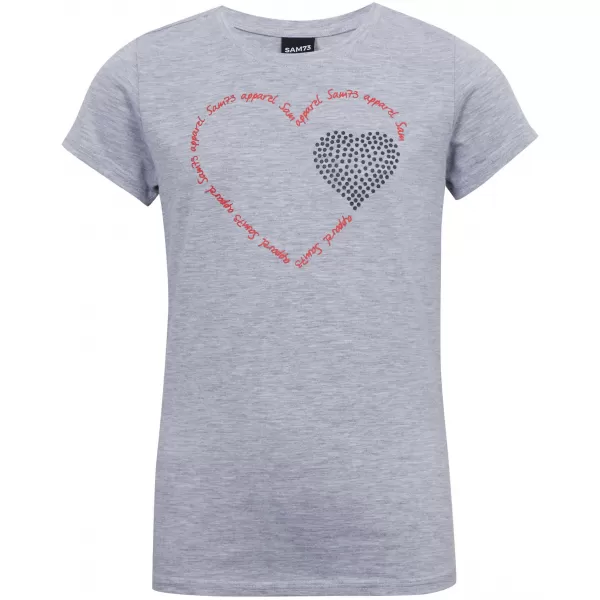 Mädchen-T-Shirt mit kurzen Ärmeln SAM 73 ALAINA GT 564 HELLGRAU 