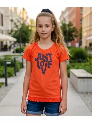 Mädchen-T-Shirt mit kurzen Ärmeln SAM 73 JAYLENE GT 565 HELLORANGE