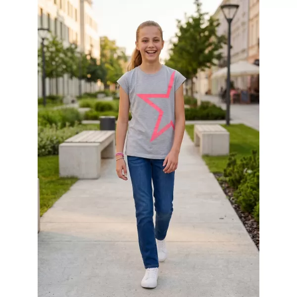  Mädchen-T-Shirt mit kurzen Ärmeln SAM 73 KATHERINE GT 559 HELLGRAU 