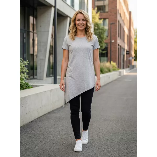  Damen-T-Shirt mit kurzen Ärmeln SAM 73 DOREEN WT 860 HELLGRAU 