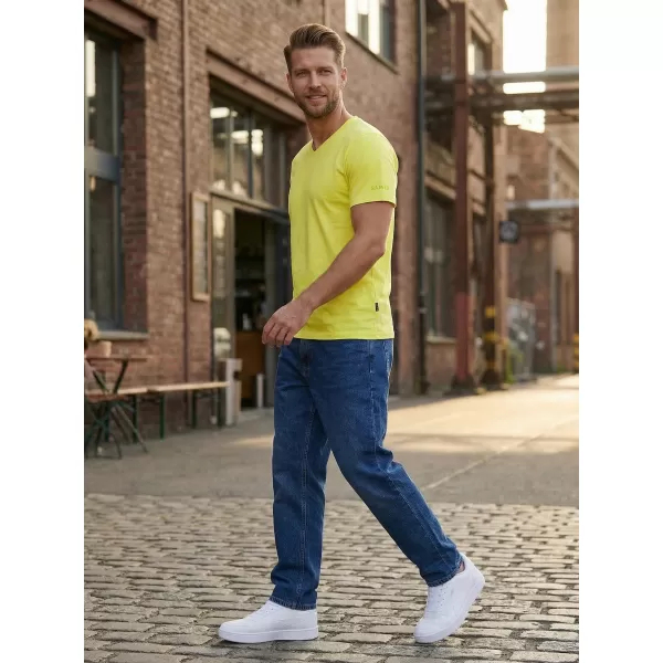  Herren-T-Shirt mit kurzen Ärmeln SAM 73 LEONARD MT 793 HELLGELB 